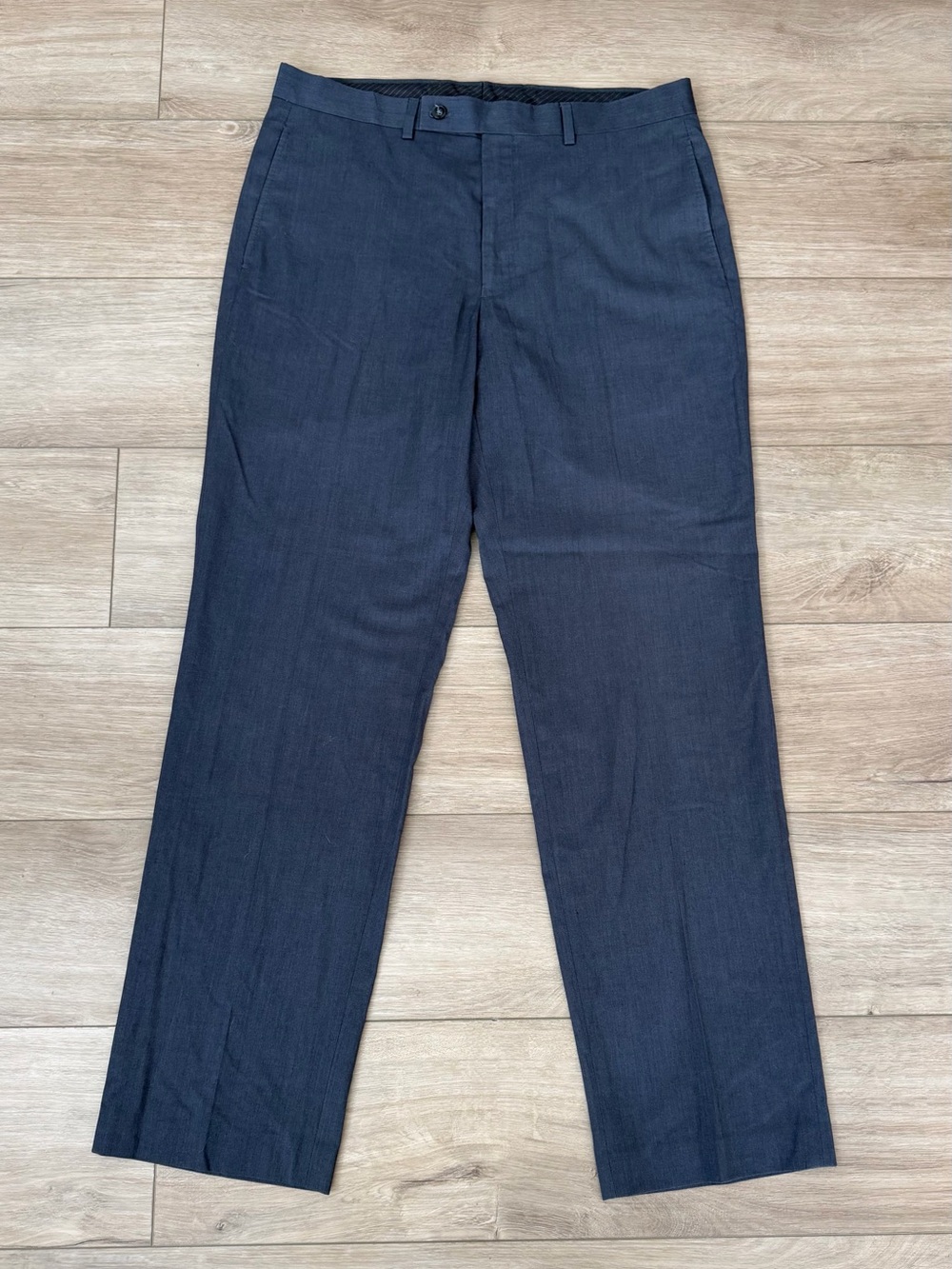 Calvin Klein Dress Pants 34x32 Gray Flat Front Career Office Mens